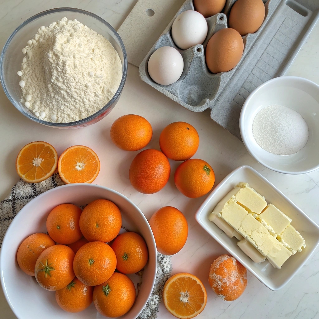 Citrus Orange Mandarin Cake Recipe – Moist, Zesty, and Delicious 2 Fresh ingredients for citrus orange mandarin cake