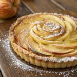 Elegant homemade apple tart recipe fresh out of the oven