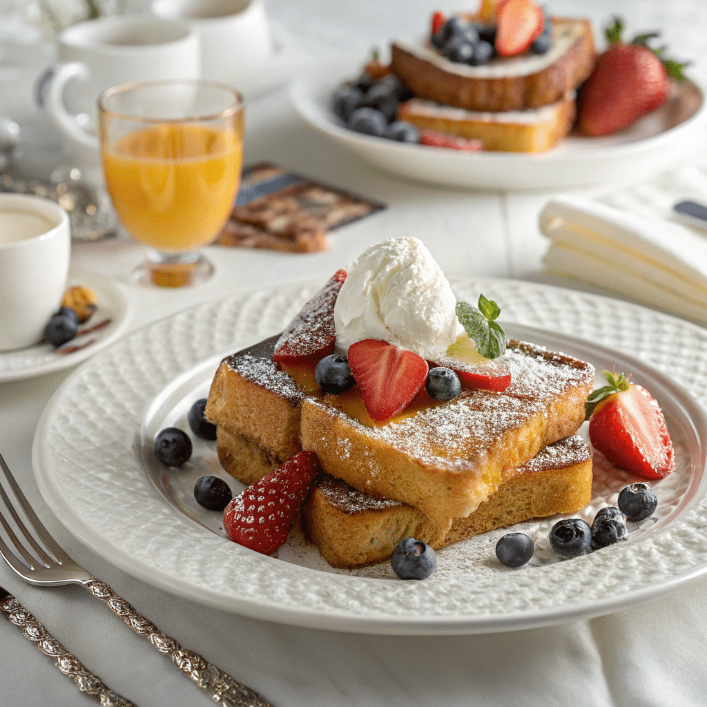 French Toast Recipe – The Best Homemade Version in 2025 5 Fancy plated French toast for brunch
