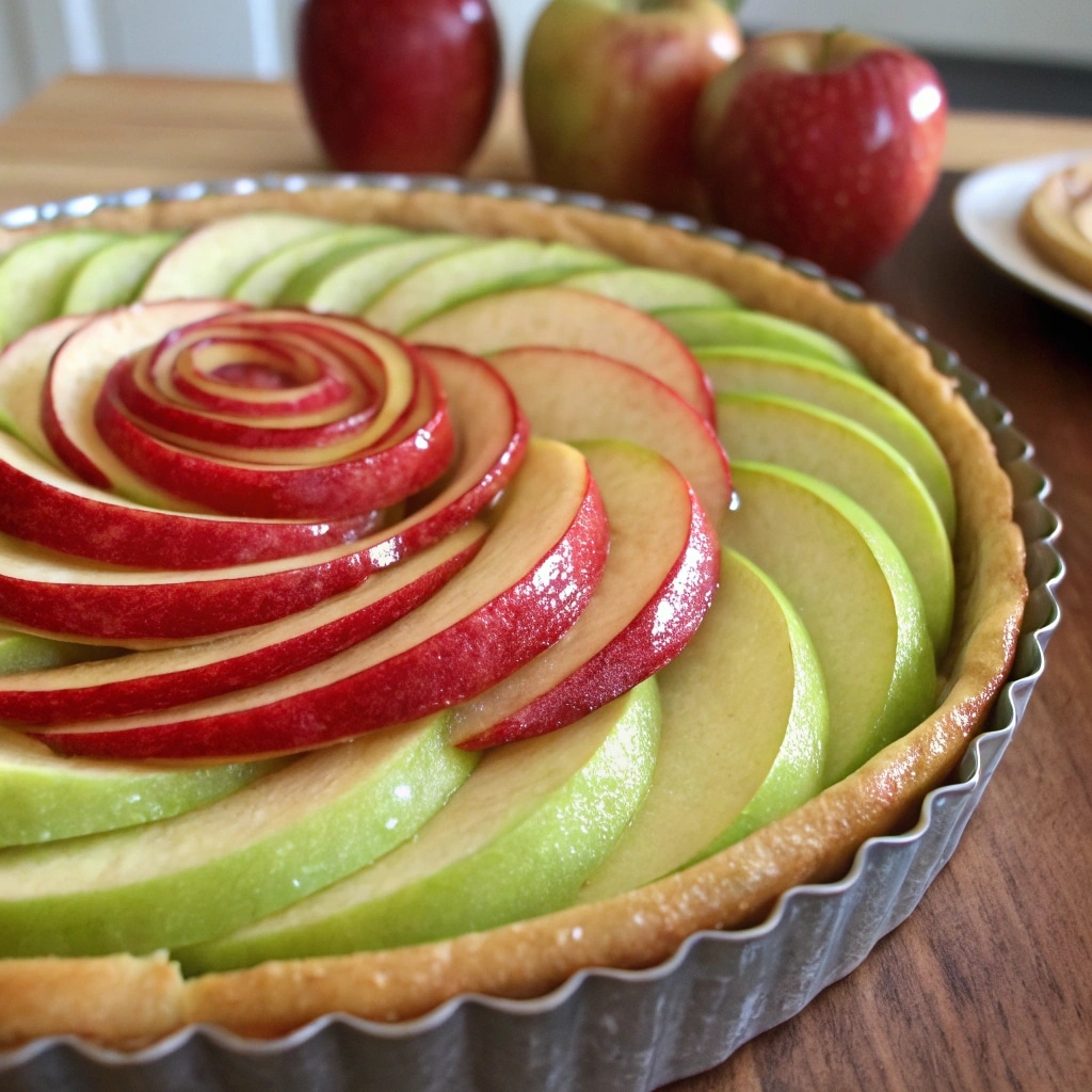 Apple Tart Recipe – The Best Homemade Dessert in 2025 5 Assembling apple slices in tart crust