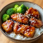 Teriyaki Chicken and Rice Bowl with vegetables