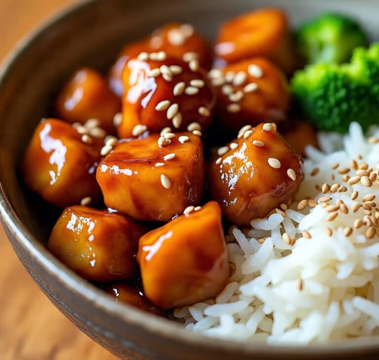 Teriyaki Chicken and Rice Bowl with vegetables