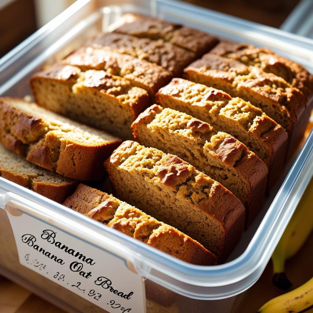 Banana Oat Bread – The Best 5-Ingredient Healthy Recipe Ever 5 Storing banana oat bread in containers