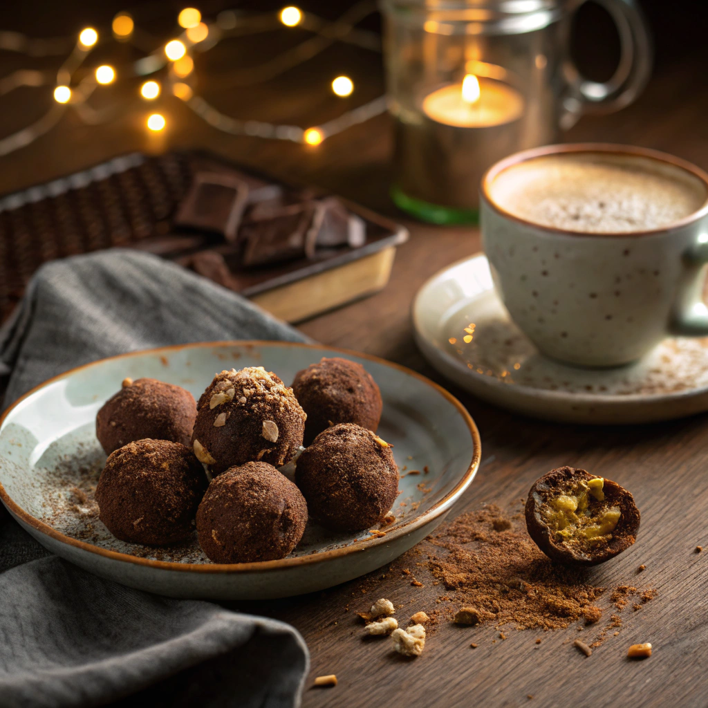Chocolate Power Balls: 7 Easy Healthy No-Bake Recipes 3 Chocolate power balls served