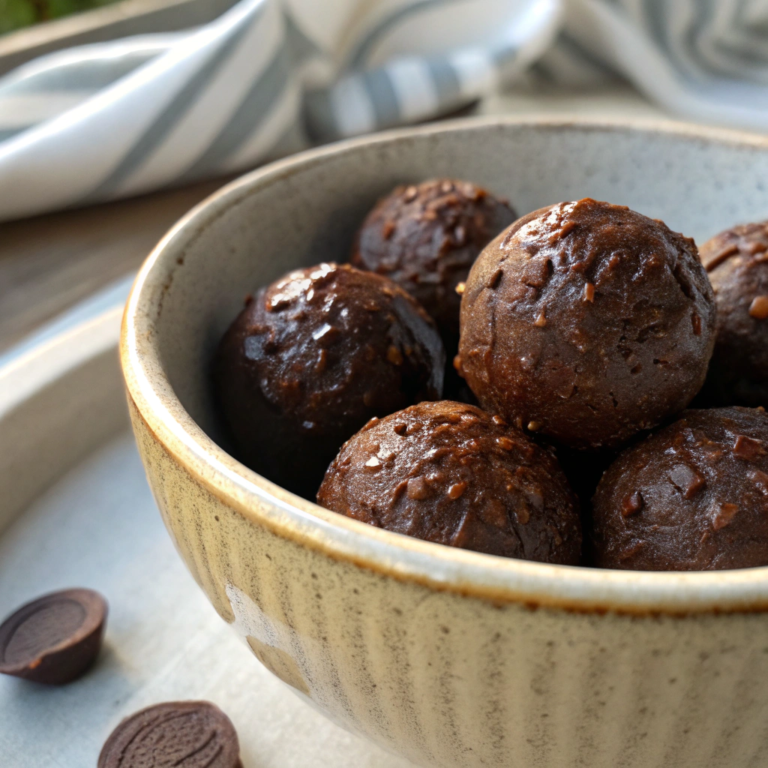 Chocolate Power Balls healthy snack